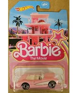 2023 Hot Wheels Barbie The Movie 1956 Corvette Pink  New   - $133.04 MXN