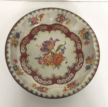 1971 Daher decorated ware floral pattern metal bowl vintage centerpiece decor - £15.78 GBP