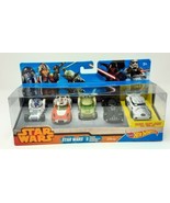 Hot Wheels Star Wars Die Cast Car Five-Pack w Exclusive Damaged Stormtro... - £9.67 GBP