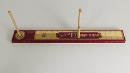 Deluxe E Z Bow Maker Hardwood With Ribbon Spool Holder EZ Craft Red  - £24.45 GBP