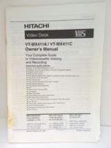 Hitachi Video Deck Manual VT-MX411A / VT-MX411C 1996  English &amp; Espanol - $12.19