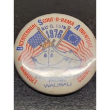 1976 Bicentennial Scout-O-Rama Adventure Button -Samoset Council - BSA - £11.00 GBP