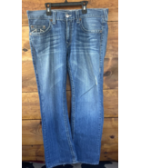 True Religion World Tour Section  Mens Denim Straight Seat Jeans Size 36 - $622.85 MXN