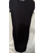 Athleta Dress Black Ruched Topanga Active Athletic T Shirt Dress  Medium... - $847.25 MXN
