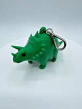 Bath &amp; Body Works Green Triceratops Pocketbac Sanitizer Keychain Clip Ba... - $7.59