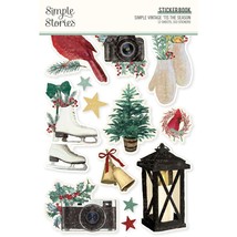 Simple Stories Sticker Book 12/Sheets-Simple Vintage &#39;Tis The Season - £11.92 GBP