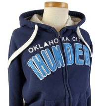 Oklahoma City Thunder Zip Hoodie Fleece Lined Women&#39;s Medium Carl Banks GIII NBA - £18.84 GBP