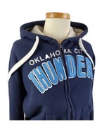 Oklahoma City Thunder Zip Hoodie Fleece Lined Women&#39;s Medium Carl Banks ... - £17.93 GBP