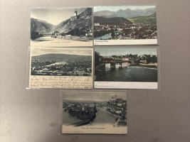 Various Vintage Switzerland Suisse Postcards Lot Of 5 Postcards Postkart... - £8.50 GBP