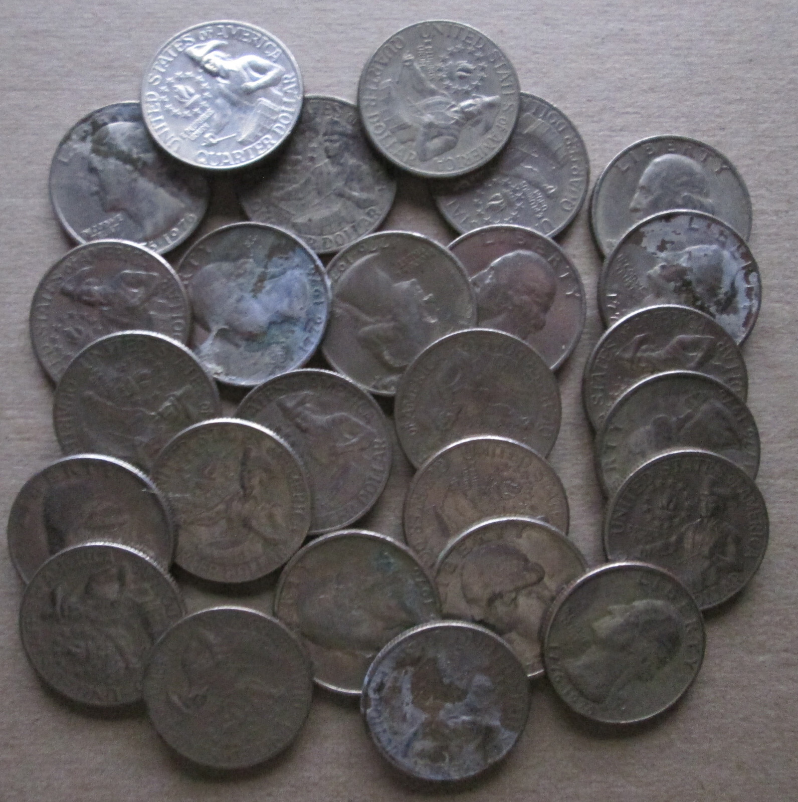 (26) 1976 Bicentennial Washington Quarter Circulated - $26.00