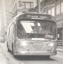 Chicago Transit Authority Bus CTA #1326 Route 62 Archer Photo Joseph Warren - £7.34 GBP