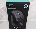 Logitech LIFT Vertical Wireless Ergonomic Mouse - Graphite New Open Box - £35.05 GBP