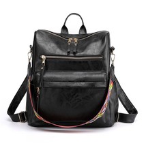 Vintage Backpack Women High Quality Leather Backpack Large Capacity School Bags  - £39.89 GBP