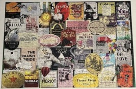 Ravensburger - Wine Labels - 1000 Piece Jigsaw Puzzle 27&quot; x 20&quot; Softclic... - $9.95