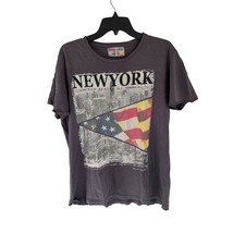 Dollar &amp; Pounds New York Tee T-Shirt American Flag Cotton Size XLarge - $9.89