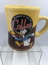 Mickey’s Really Swell Coffee Brand Mug Disney Donald Duck  Theme Parks P... - £15.60 GBP