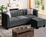 Upgraded Convertible Sectional Sofa Couch, 3 Seat L Shaped Sofa With Hig... - $716.99