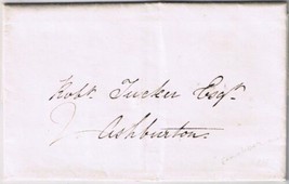 1839 Great Britain Folded Letter Cover Stokeinteignhead Pmk Newton Abbot Nov 27 - £30.92 GBP