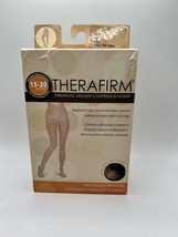 Therafirm Gradient Compression Hosiery Pantyhose  SAND 15-20mmHG Large M... - £10.29 GBP
