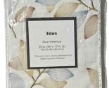 Eden One Valance 52x17in Fits 1.5in Rod Polyester Multicolor  Beige Blue... - £15.62 GBP