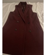 J.Mclaughlin Women&#39;s Medium Maroon Sleeveless Coat/Jacket EUC - $369.01 MXN