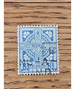 Ireland Stamp Irish Cross 3p Used Blue - €3,17 EUR Ireland Stamp Irish Cross 3p Used Blue - €3,17 EUR