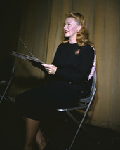 Ginger Rogers sitting black dress holding papers 11x14 Photo - £11.75 GBP