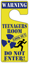 Teenager Room Blue Novelty Metal Door Hanger DH-045 - $18.95