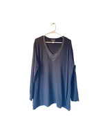 Adrienne Vittadini Black Studded V-Neck Sweater Plus Size 2X Long Sleeve... - €23,81 EUR Adrienne Vittadini Black Studded V-Neck Sweater Plus Size 2X Long Sleeve... - €23,81 EUR