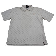 South Pole Shirt Mens 2XL White Short Sleeve Collared Button Logo Cotton Polo - £19.25 GBP