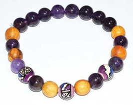 8mm Palo Santo Amethyst Bracelet - £27.25 GBP