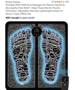 8 Modes 19 Levels Electric EMS Foot Massager Pad Muscle Stimulator Relie... - €16,89 EUR