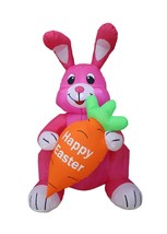 Easter Inflatable Bunny Rabbit Carrot Indoor Outdoor Yard Lawn Spring Decoration - £39.38 GBP