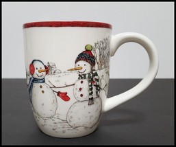 NEW RARE Williams Sonoma Christmas Snowman Mug 14 OZ Earthenware - $26.99