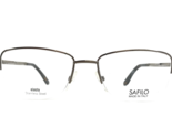 Safilo Eyeglasses Frames Elasta SA6008 PP1 Gunmetal Gray Half Rim 52-17-135 - $79.19