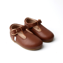 Size 6 &amp; 10 Soft Sole / Hard-Sole Baby Mary Jane Chocolate Brown Baby Shoes - £14.96 GBP+
