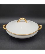 Haviland Donhoff Covered Vegetable Serving Dish w/Handles Gold Trim Schl... - $27.06 CAD