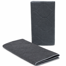 2 Pack Microfiber Dish Drying Mats 15x20 Printed &amp; Solid Absorbent Gray - $11.87