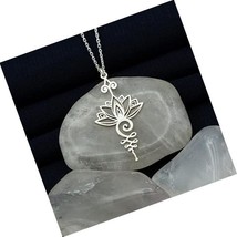 womens Pendant Necklace Hippie Necklace.Unalome with - £48.64 GBP