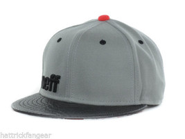 NEFF Headwear Wild Daily Textured Bill Gray &amp; Black Snapback Cap Hat - £16.52 GBP