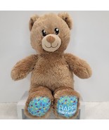 Build A Bear Brown Happy Birthday Confetti Bear 2018 15&quot; Brown Plush Ted... - £10.08 GBP