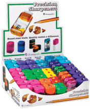 Baumgartens Retail Display Kit Pencil Sharpener Assorted Colors (15592) - £143.04 GBP