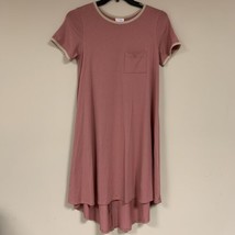LuLaRoe Carly Swing Dress Salmon Pink Women’s Small Relaxed Flowy Relaxed Fit - £24.85 GBP