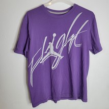 Air Jordan Flight Mens Shirt Jumpman XL Purple Short Sleeve - £11.16 GBP