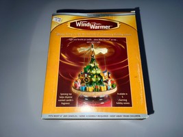 Soy Basics Wind Warmer Ceramic Snow Family Spinning Candle Topper w/ Box 2004 - £47.47 GBP