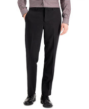 Perry Ellis Portfolio Men&#39;s Modern-Fit Stretch Solid Resolution Black Pa... - $54.20 CAD