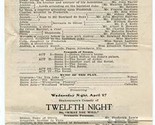 Lyric Theatre New York 1910 Flyer 5 Shakespeare Plays E H Sothern Julia ... - £30.00 GBP