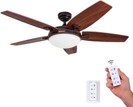 Honeywell Ceiling Fans 50197 Carmel 48&quot; Contemporary Ceiling Fan with Integrated - £127.19 GBP