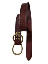 Lauren Ralph Lauren Brown Leather Adjustable Belt 38.5’’ Vintage Y2K D-R... - €21,00 EUR