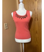 Ruby Rd NWOT Coral PS Embellished scoop neckline - $44.25 CAD